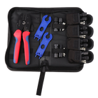 Solar Connectors Crimp Tool Kit for 10/11/12/13 AWG Solar Wire 6 Pairs