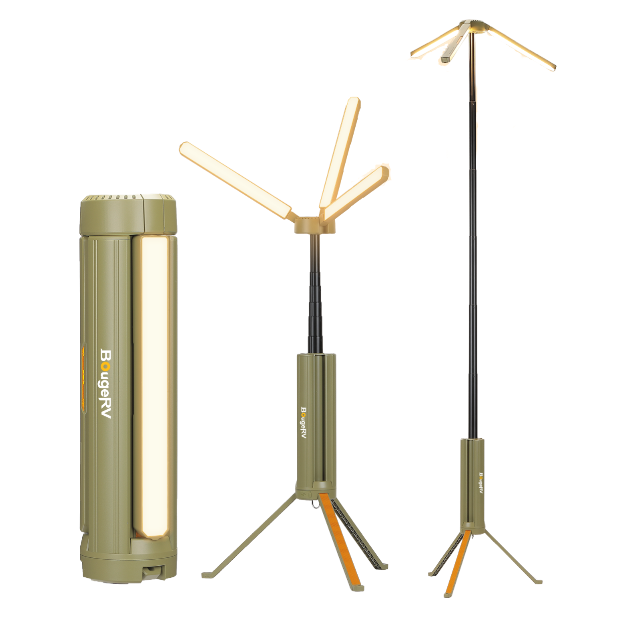 BougeRV テレスコピックキャンプライト BougeRV New Outdoor Portable Telescopic Camping Lantern – BougeRV