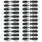 44PCS Solar Connector with Spanners IP67 Waterproof Male/Female