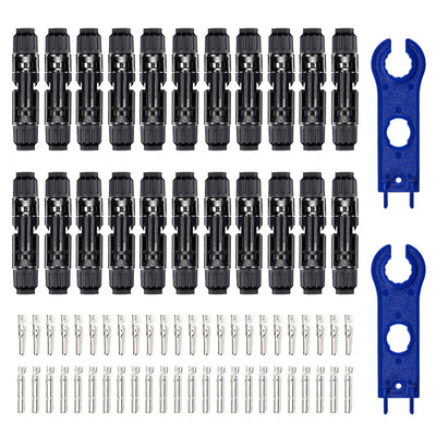 44PCS Solar Connector with Spanners IP67 Waterproof Male/Female - BougeRV