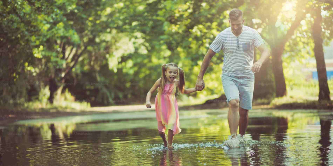 A father and a daughter