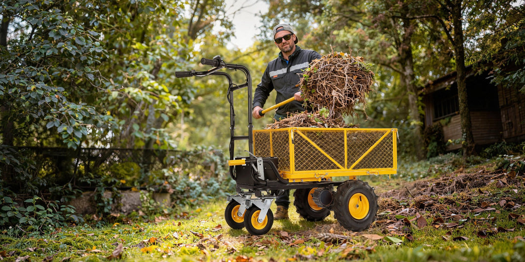 BougeRV Electric Utility Garden Cart For Spring Yard Cleanup