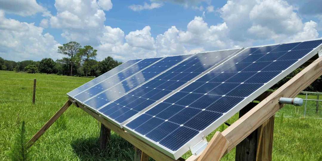BougeRV 200W 9BB rigid solar panel generating solar energy in the sun