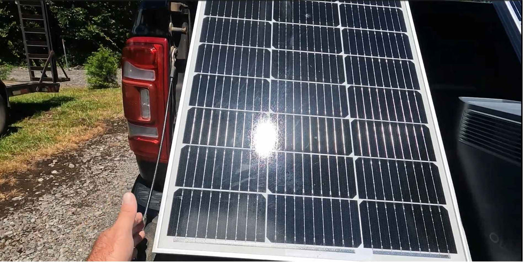 BougeRV's rigid 100W 12 solar panel