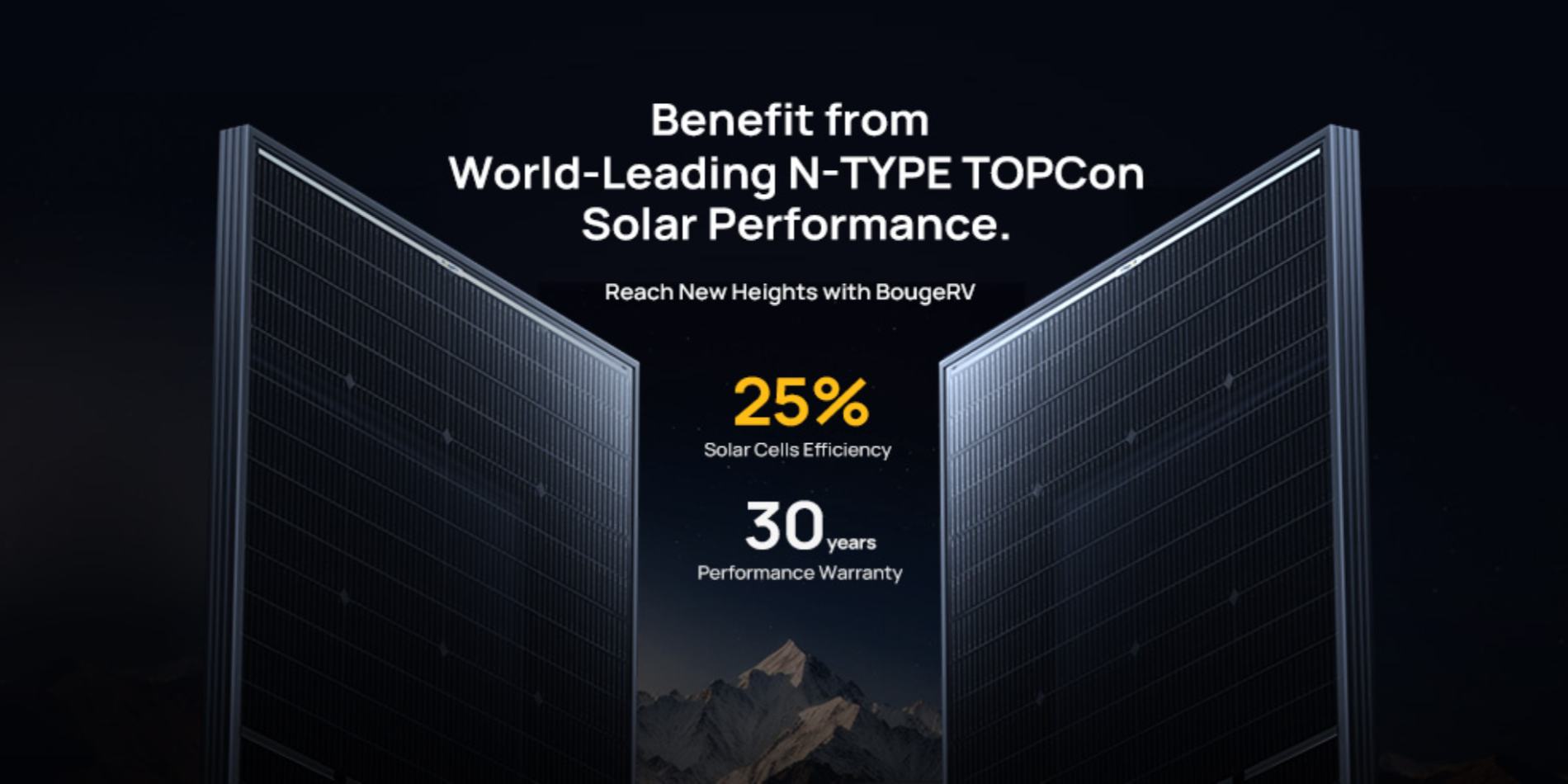 BougeRV's N-type TOPCon solar panels