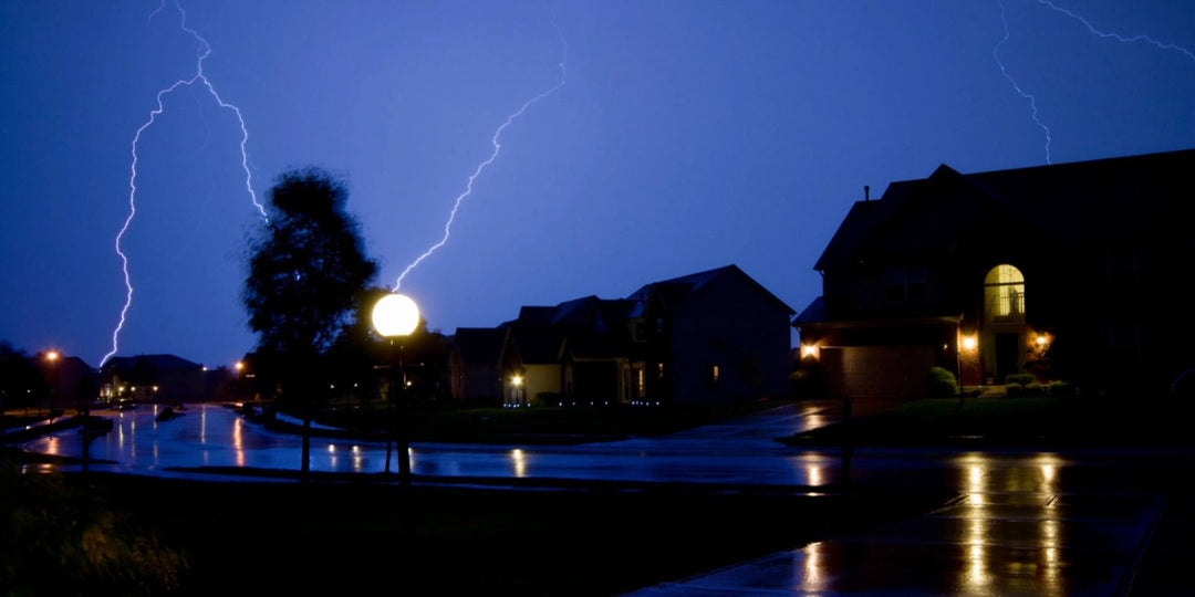 Power outage caused by hurricane
