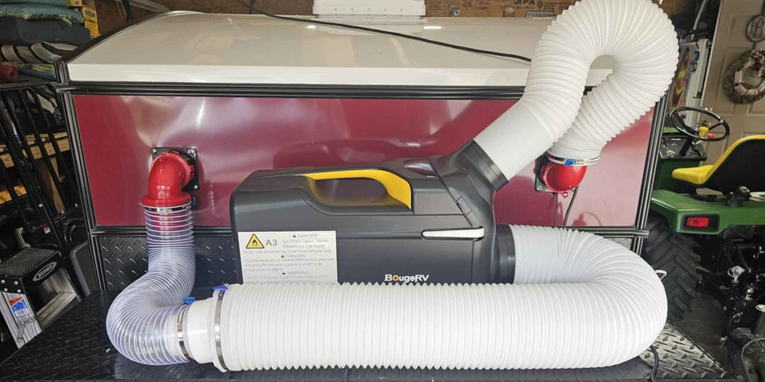 Using BougeRV's portable air conditioner
