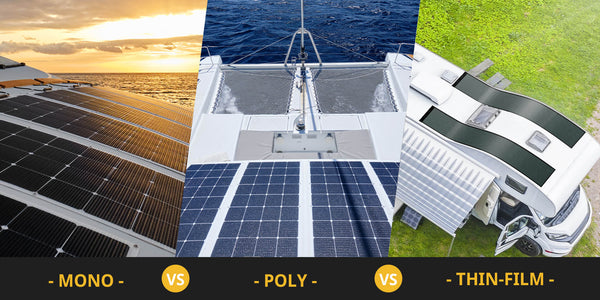 Différence entre les panneaux solaires monocristallins, polycristallins et à couches minces