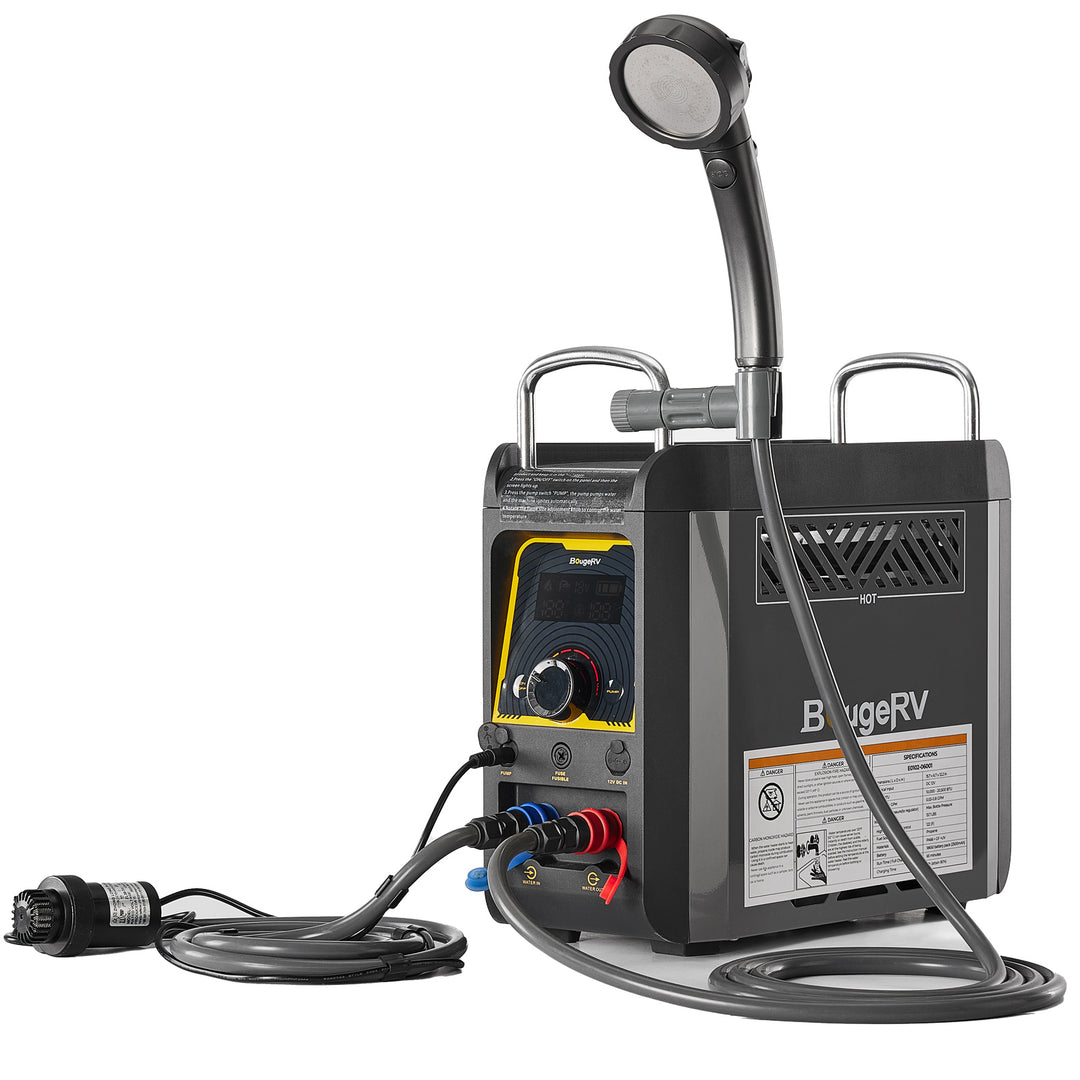 Chauffe-eau portatif de camping extérieur au propane BougeRV