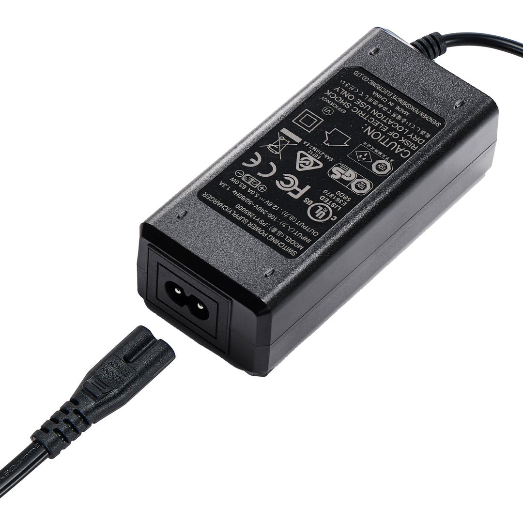 BougeRV New 63W AC Power Cord for 240Wh Detachable Battery and 266Wh Power Supply