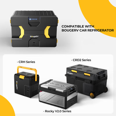 Batterie amovible du réfrigérateur portable (adaptateur non inclus)