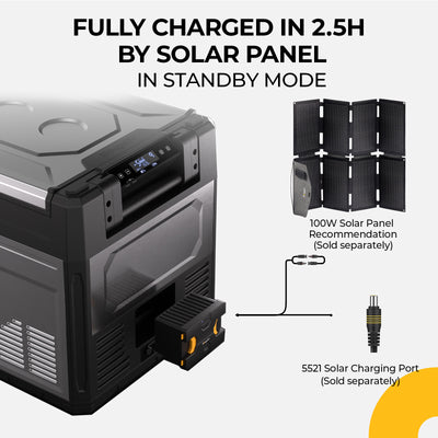 Batterie amovible du réfrigérateur portable (adaptateur non inclus)