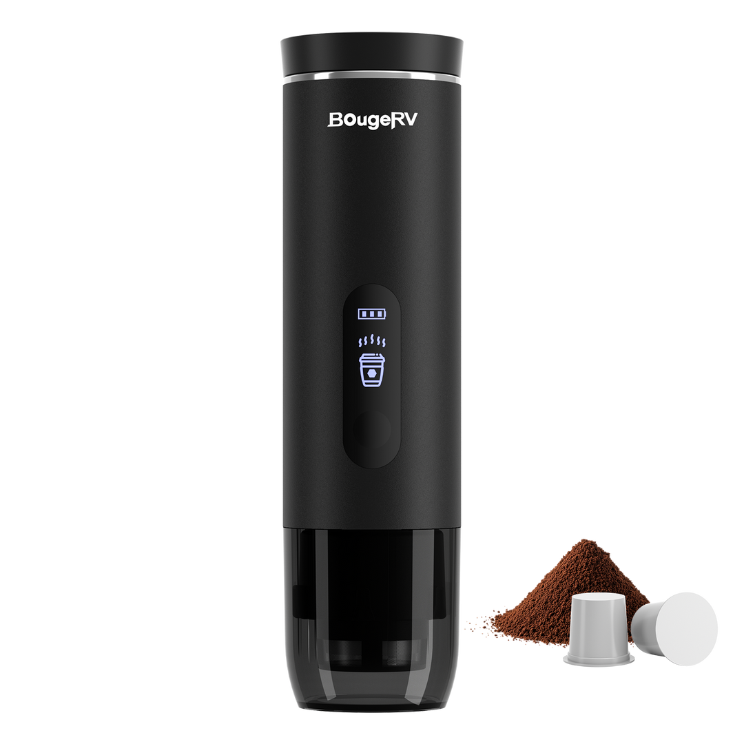 BougeRV Cordless Self-Heating Portable Coffee Maker – K-Cup Compatible