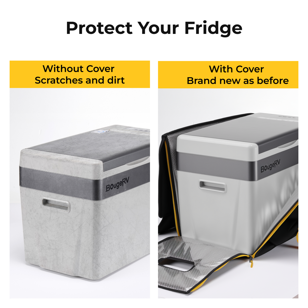 BougeRV 12V 30 Quart (28L) Portable Car Fridge Cover