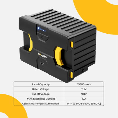 Batterie amovible du réfrigérateur portable (adaptateur non inclus)