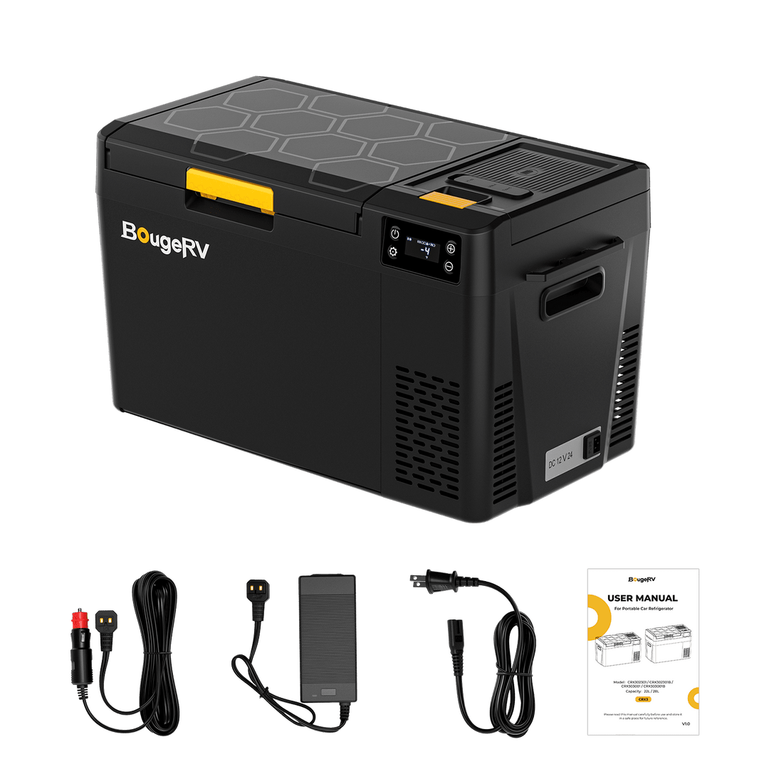 BougeRV New CRX3 23QT Portable Car Fridge Freezer