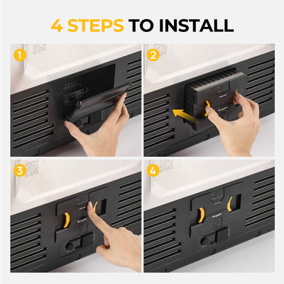 Batterie amovible du réfrigérateur portable (adaptateur non inclus)