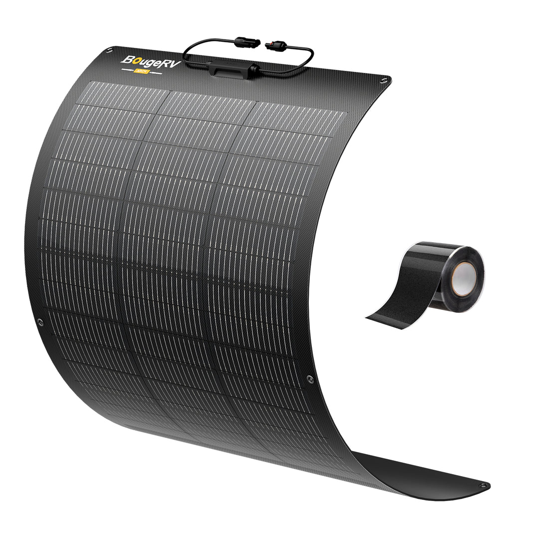 BougeRV Arch 2.0 100W N-Type Fiberglass Flexible Solar Panel