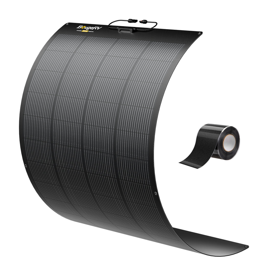 BougeRV Arch 2.0 200W N-Type Fiberglass Flexible Solar Panel