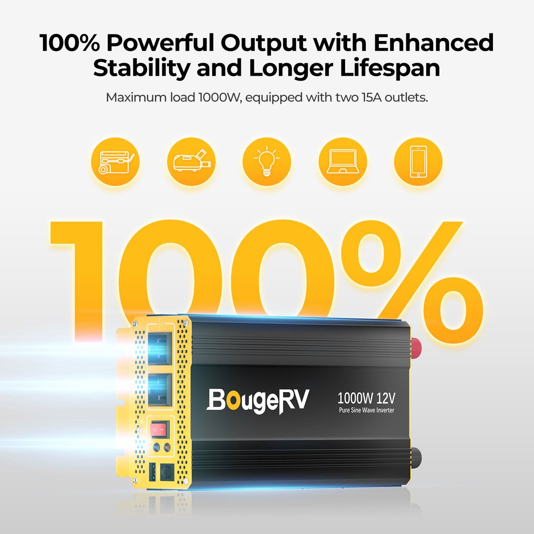 BougeRV 12V 200 Watt Rigid Solar System Kit