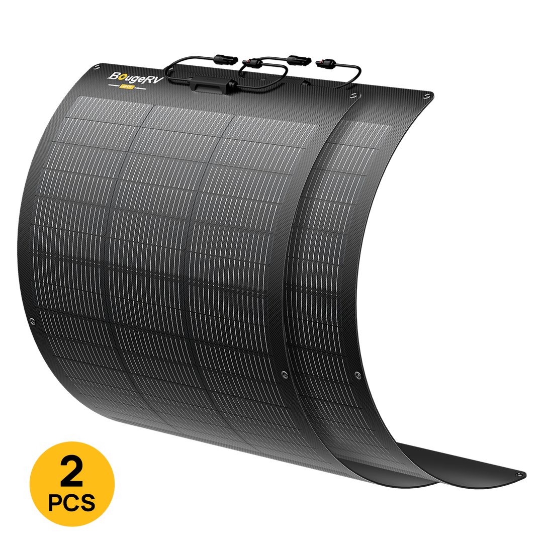 BougeRV Arch 2.0 100W N-Type Fiberglass Flexible Solar Panel