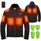 Heated Jacket with APP Control and 2A Battery for Motorcycle Outdoor Hiking