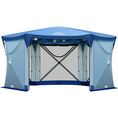 DEERFAMY Pop Up Gazebo Camping Tent with Starry Sky