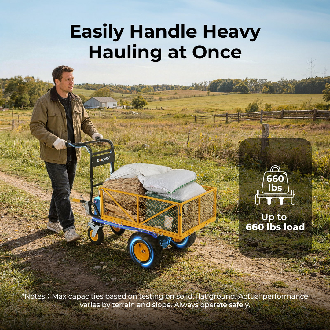 BougeRV GC660 Electric Utility Garden Cart