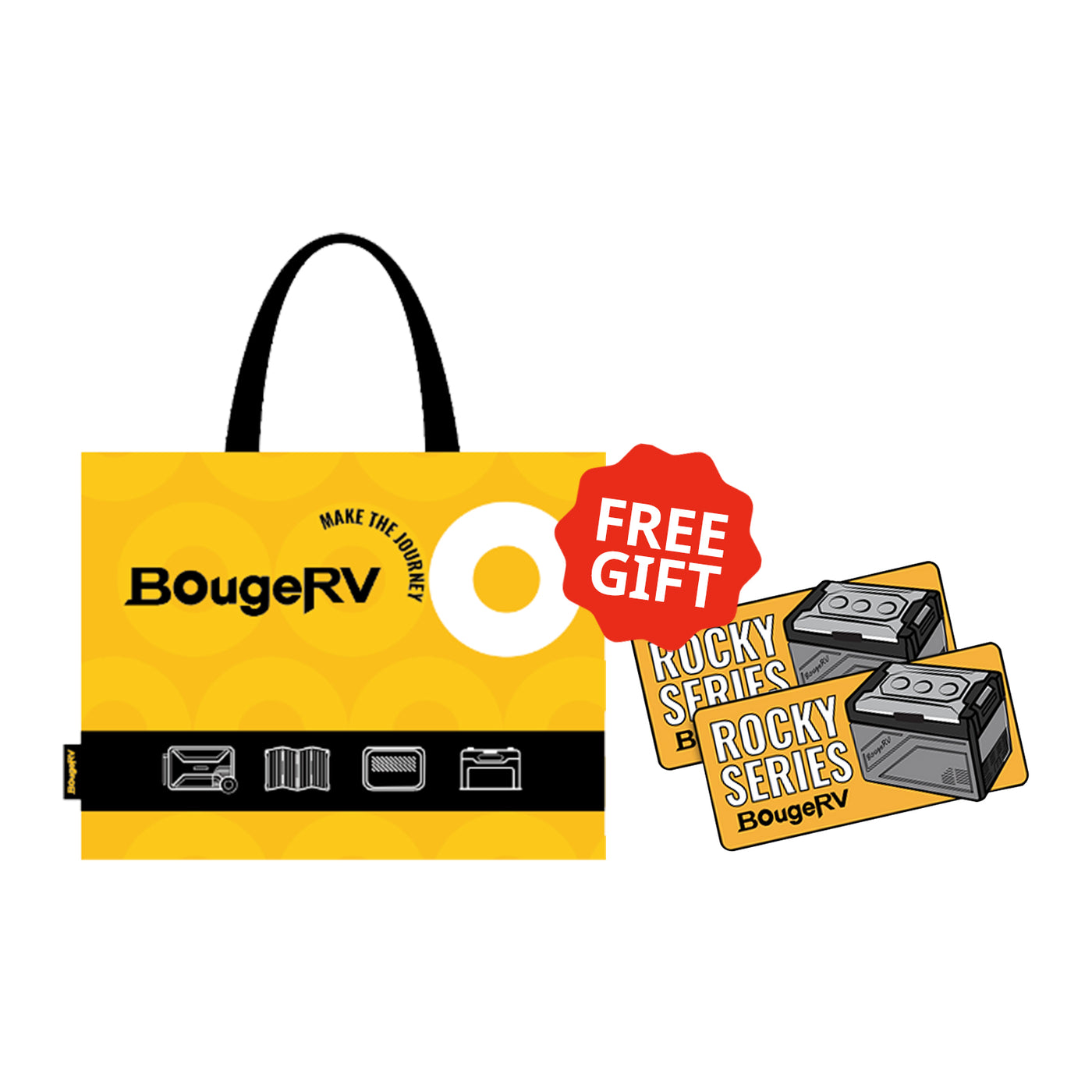 BougeRV Shopping Bag + Fridge Magnet