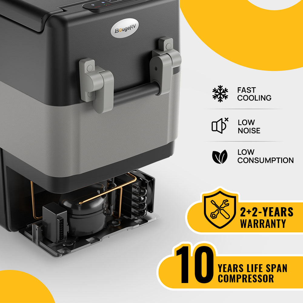 12V 53 Quart Portable Fridge with compressor technology