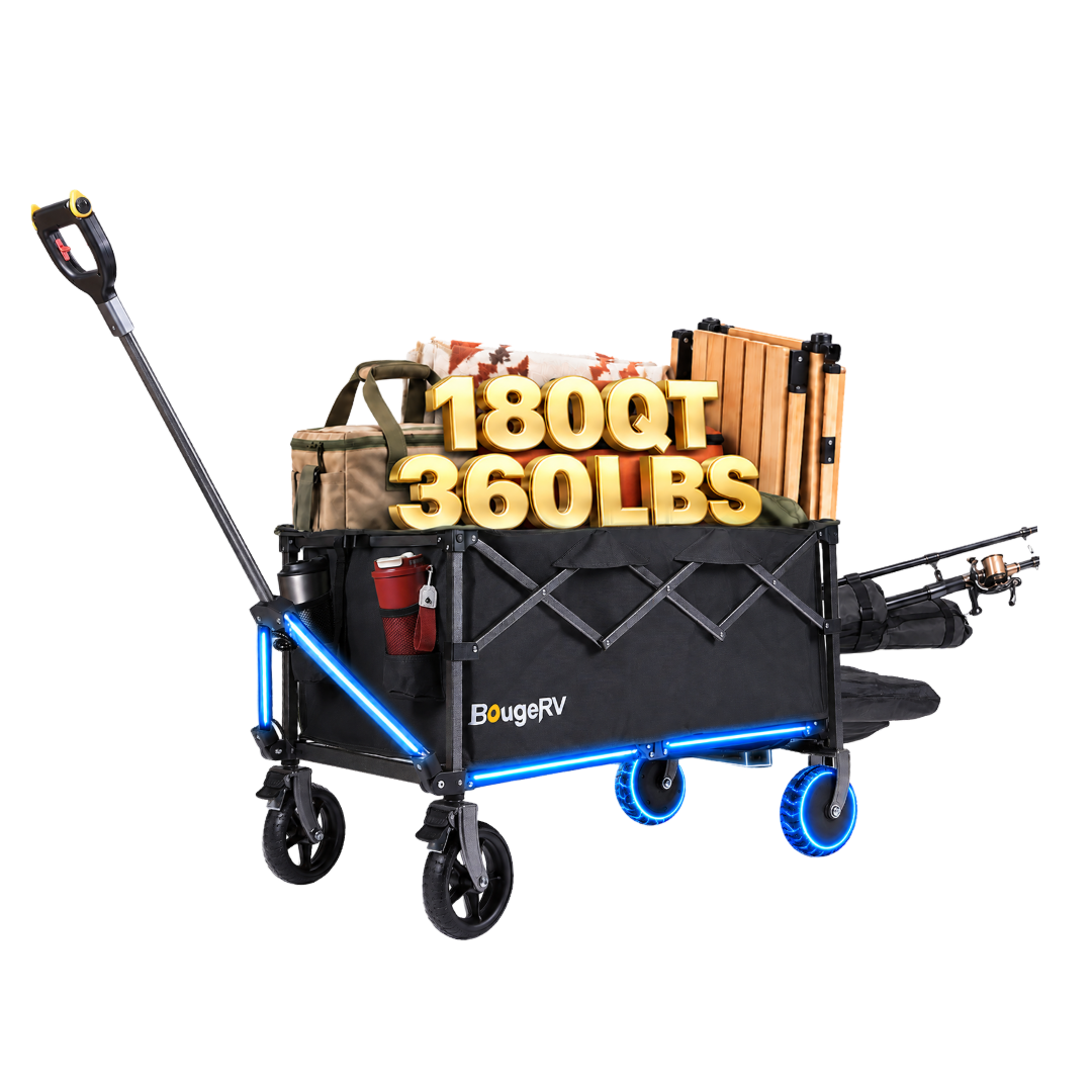 BougeRV LiteRover Foldable Utility Electric Wagon for Camping