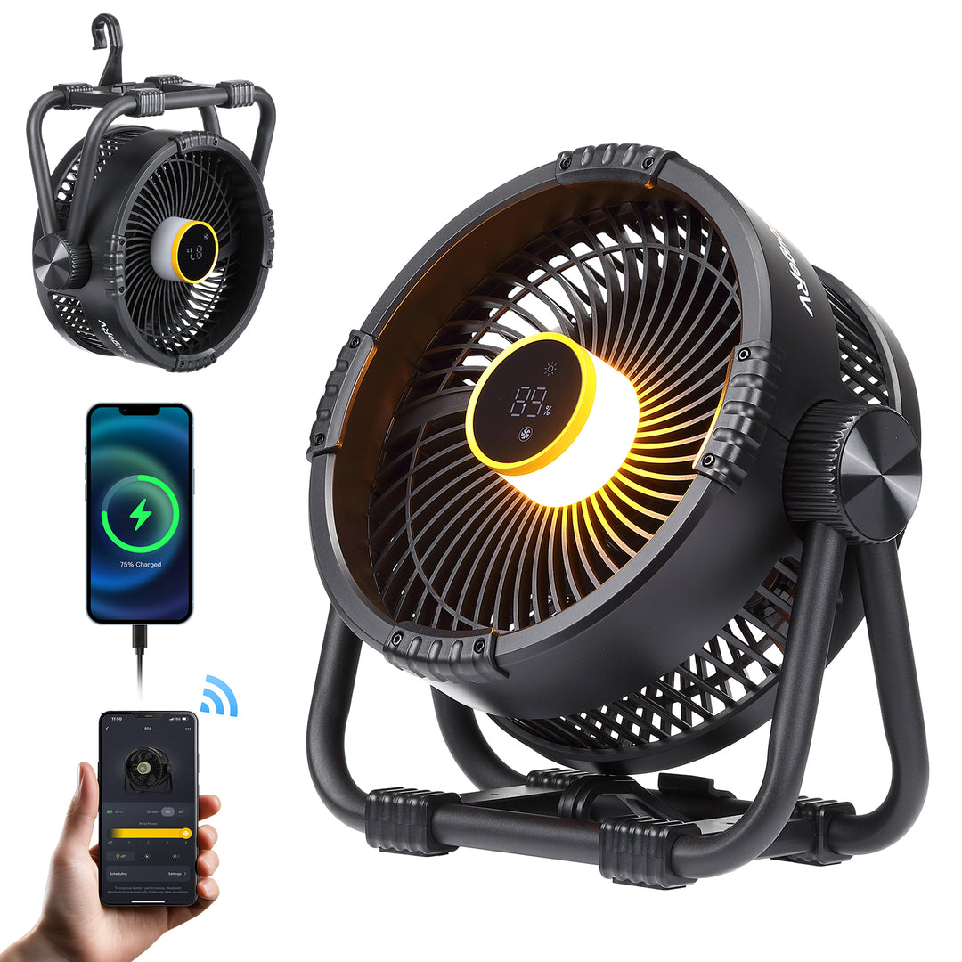 BougeRV F01 Portable 20,000mAh Cordless Battery Outdoor Fan