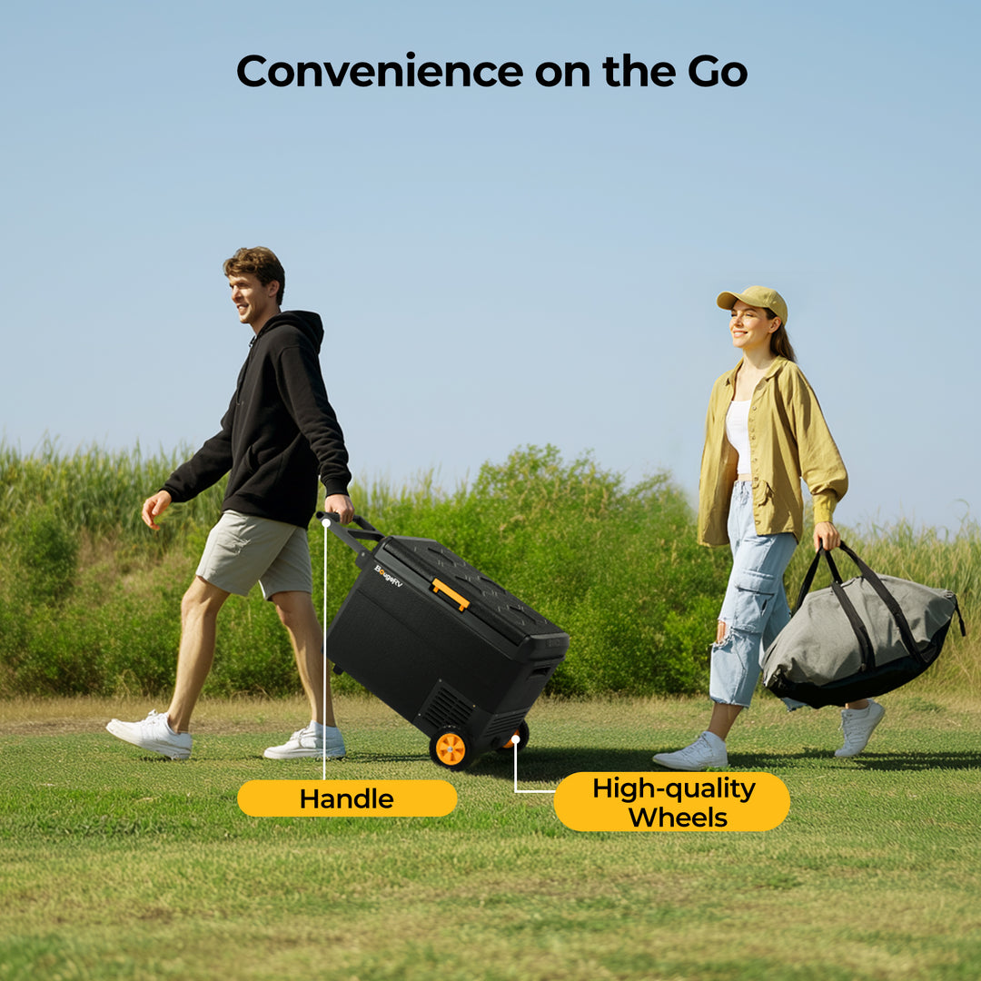 BougeRV CRS 53QT 12 Volt Portable Car Fridge