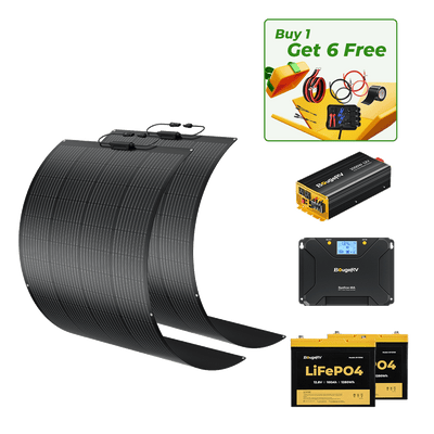 BougeRV 12V 400 Watt Flexible Solar System Kit