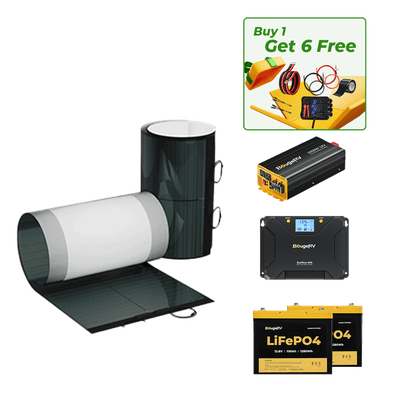 BougeRV 12V 400 Watt CIGS Flexible Solar System Kit