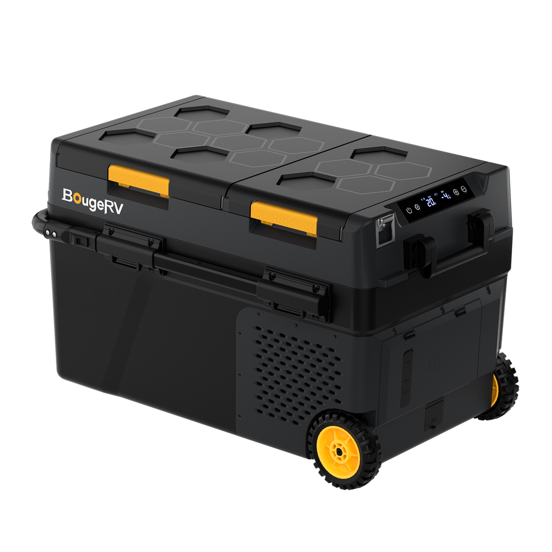 BougeRV CRD2 V2.0 52QT Dual Zone 12V Portable Fridge Freezer
