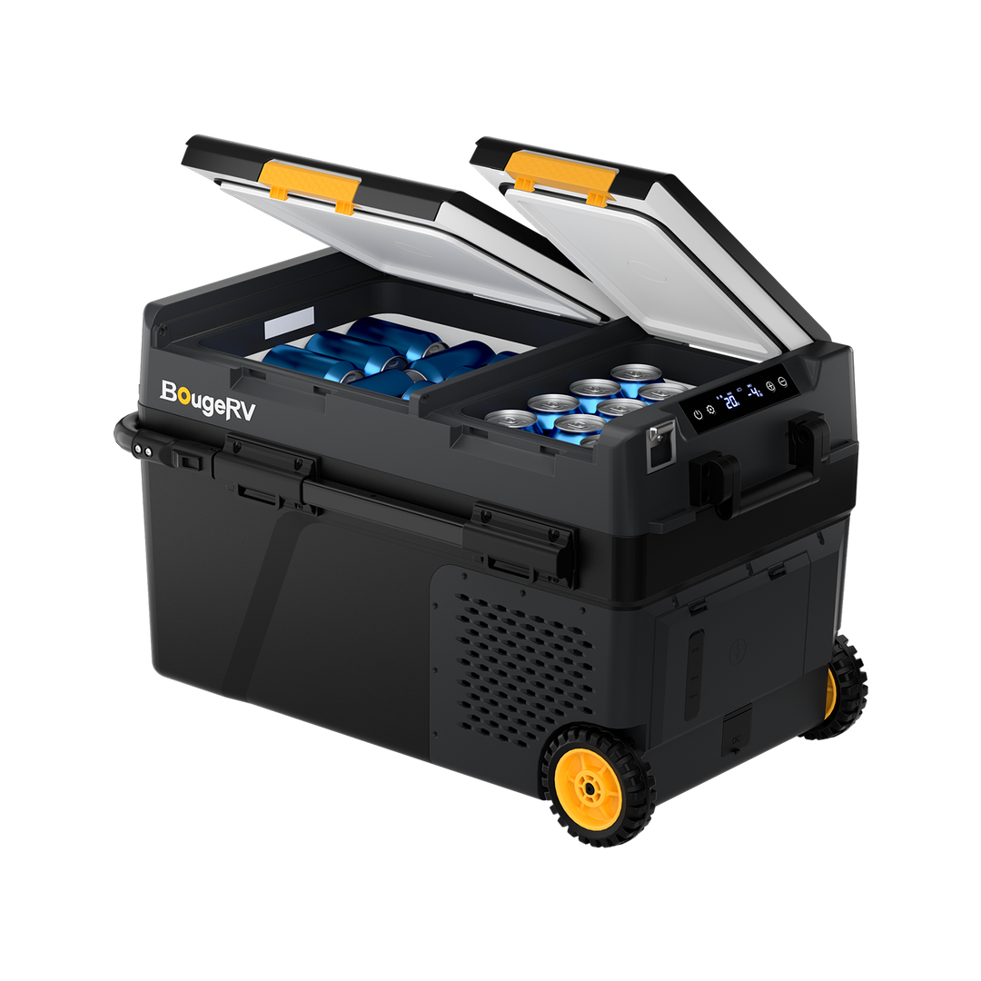 BougeRV CRD2 V2.0 52QT Dual Zone 12V Portable Fridge Freezer