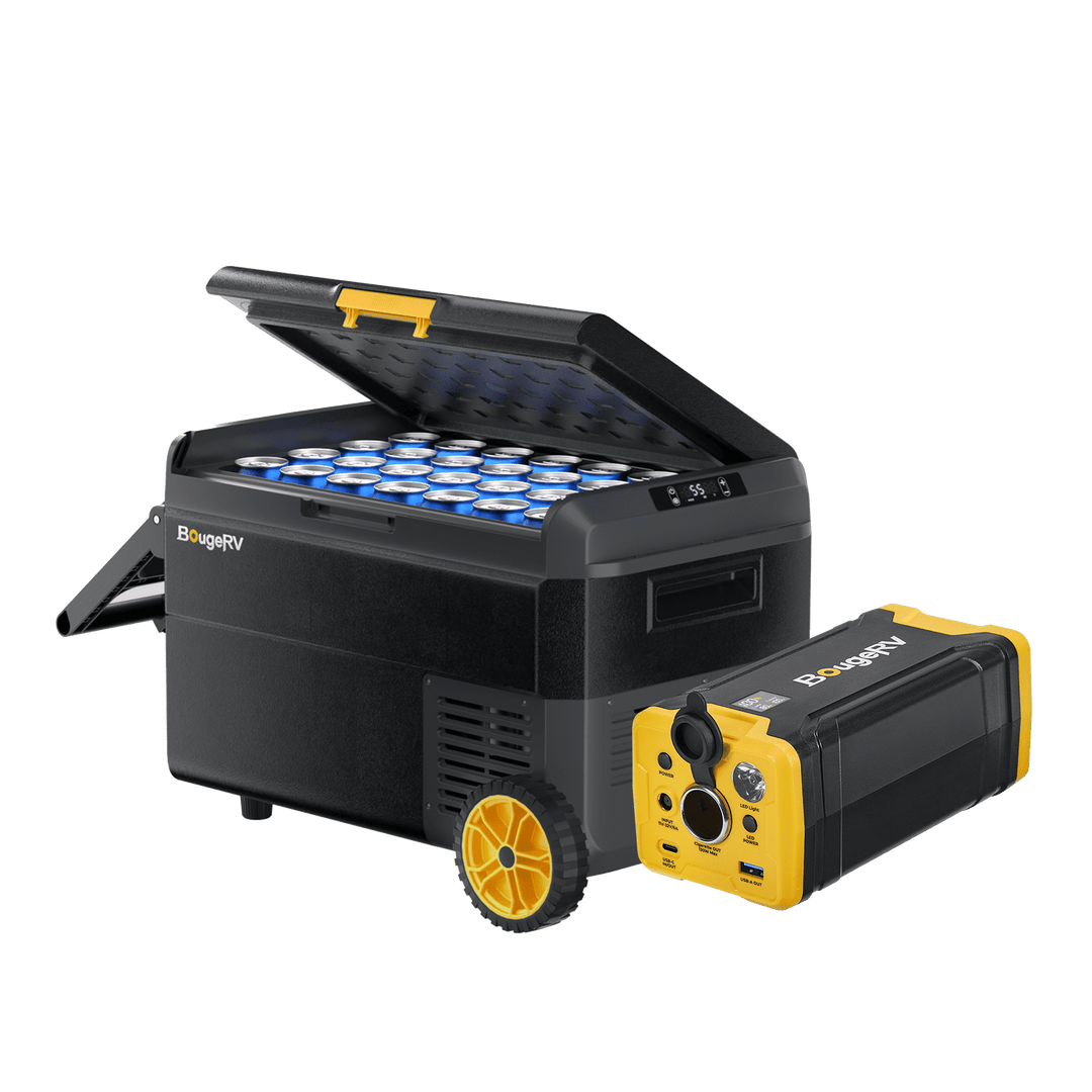 BougeRV CRS fridge with battery