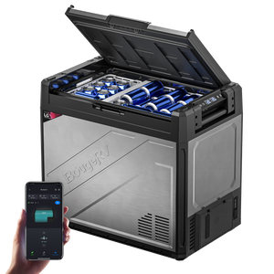 BougeRV Rocky V3.0 81QT Dual Zone 12V Portable Fridge