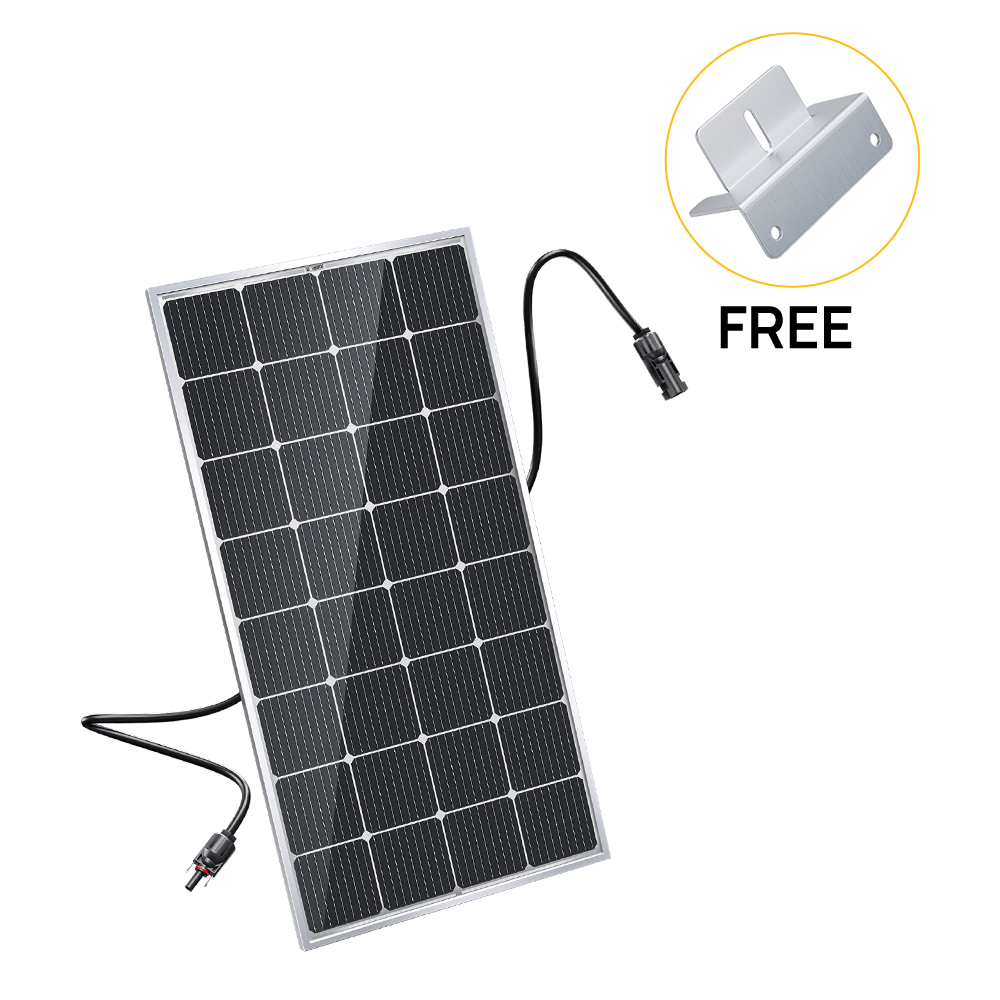 200W 12V 9BB Mono Solar Panel + Free Retainer