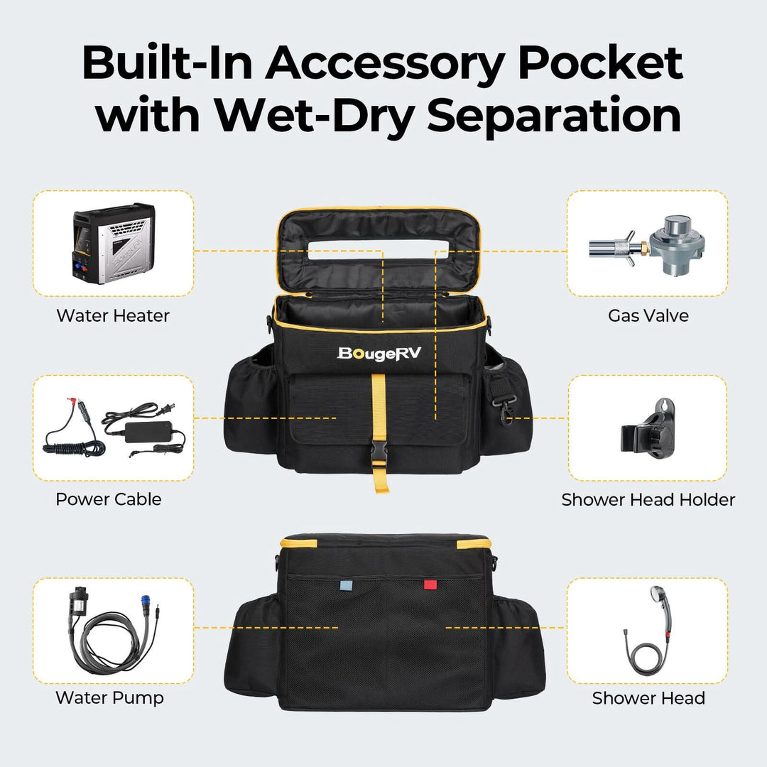 BougeRV Portable Water Heater Storage Bag Dustproof Protective Cover