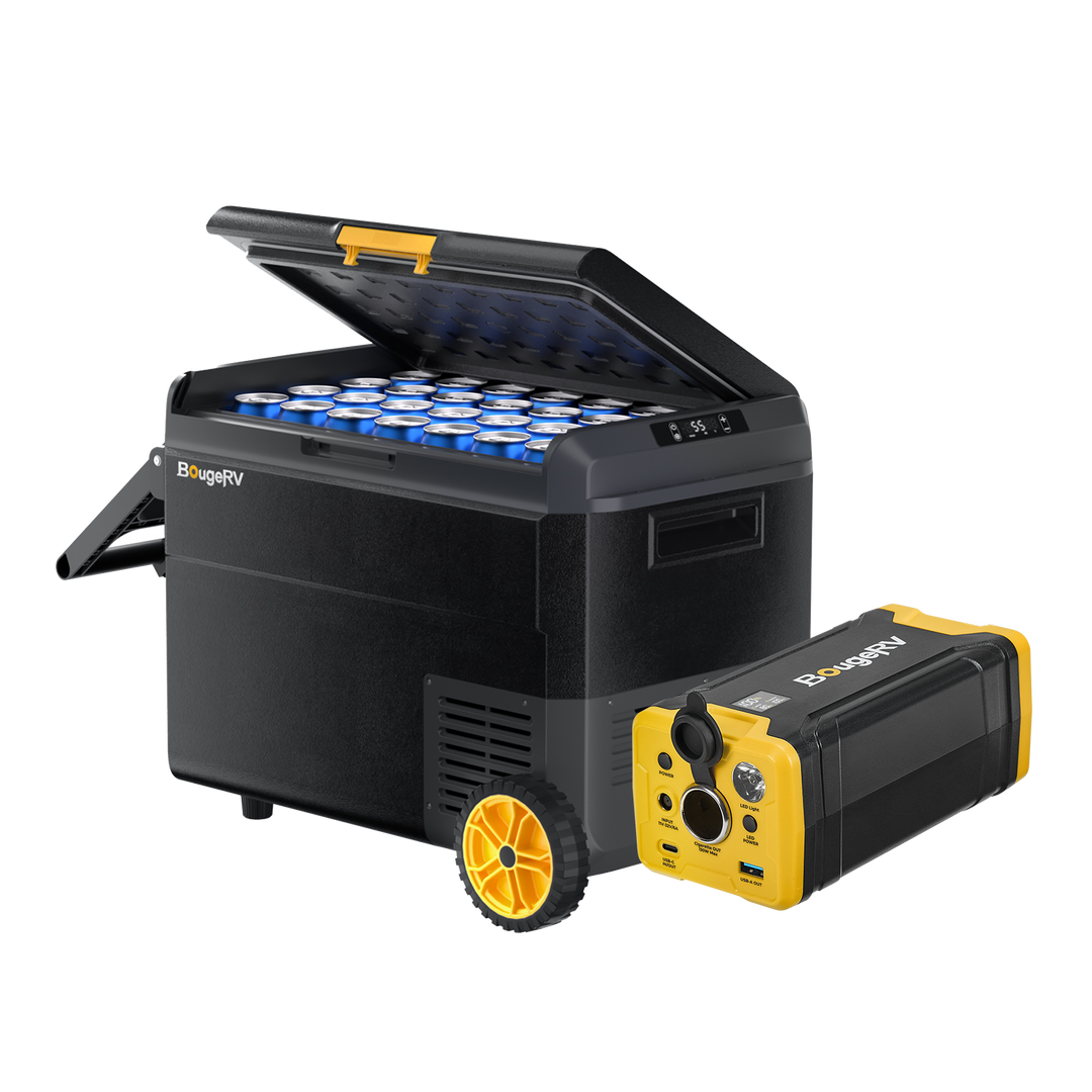 BougeRV CRS 53QT 12 Volt Portable Car Fridge