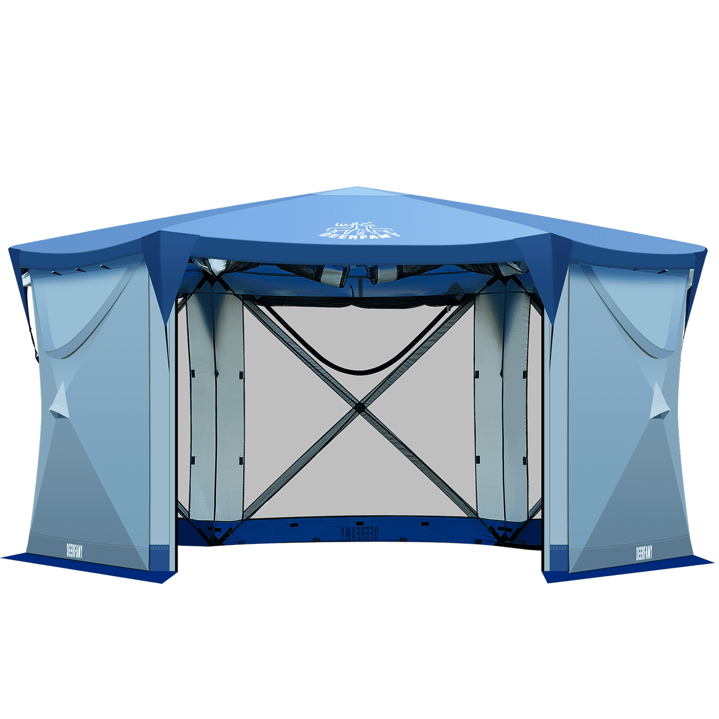 DEERFAMY Pop Up Gazebo Camping Tent with Starry Sky