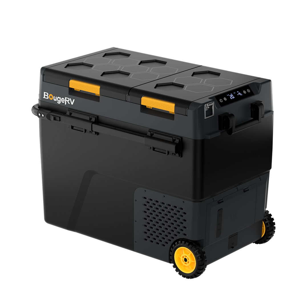 BougeRV CRD2 V2.0 61QT Dual Zone 12V Portable Fridge Freezer