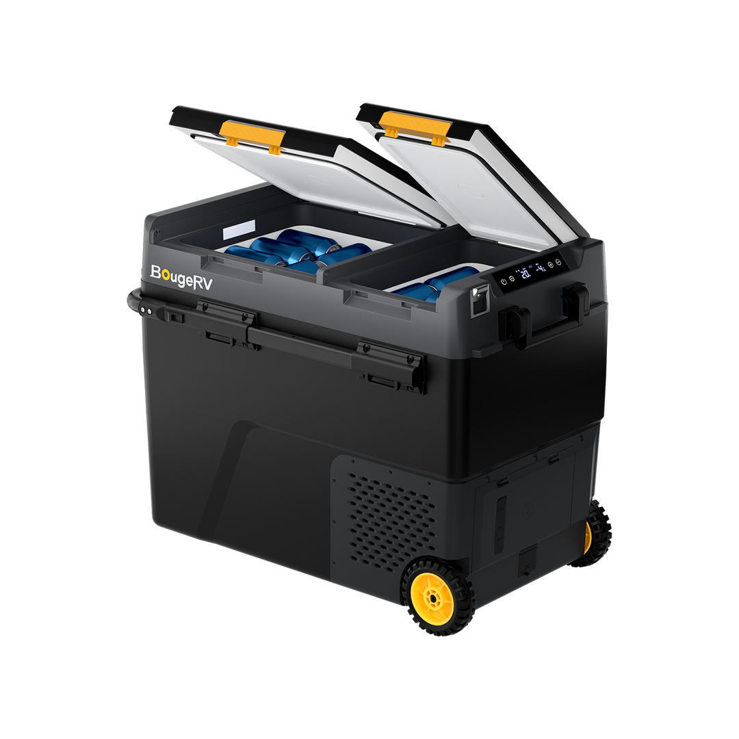 BougeRV CRD2 V2.0 61QT Dual Zone 12V Portable Fridge Freezer