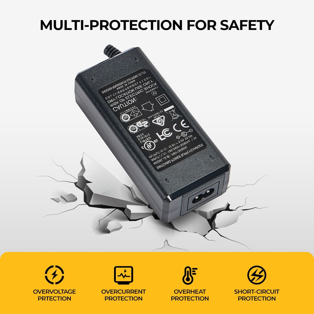 BougeRV 63W AC Power Cord for JuiceGo and 220Wh Power Supply