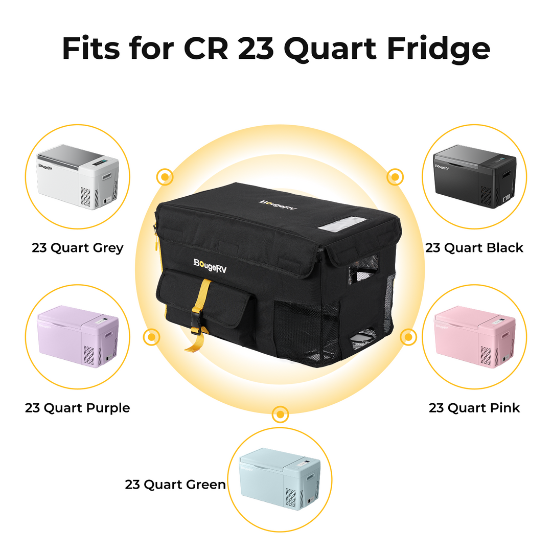 BougeRV 12V 23 Quart Portable Car Refrigerator Cover