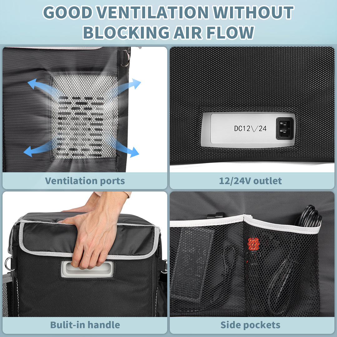 BougeRV 12V 23 Quart Portable Car Refrigerator Cover