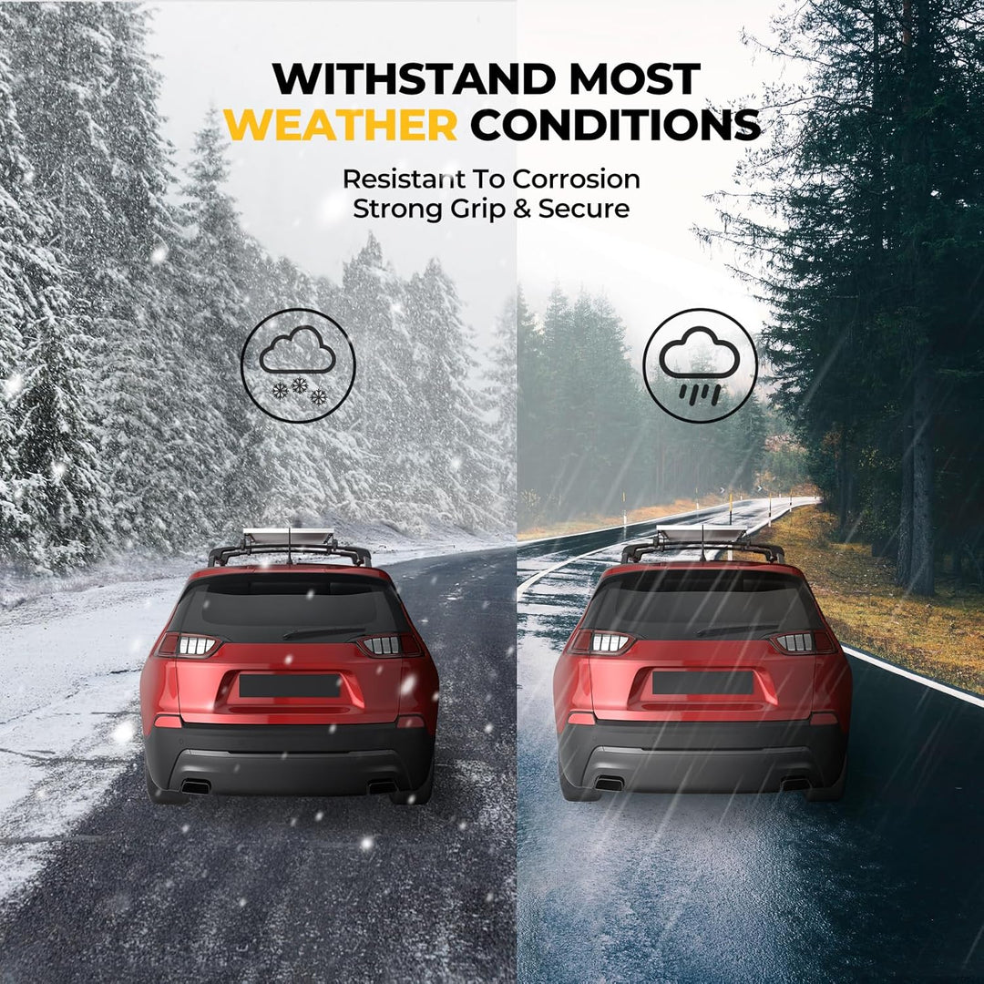 BougeRV Solar Panel Crab Mounting Kit for Cars with Cross Bars