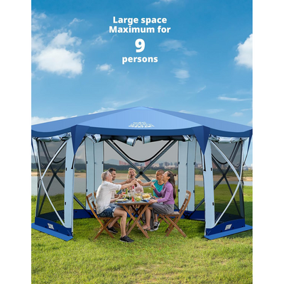 DEERFAMY Pop Up Gazebo Camping Tent with Starry Sky